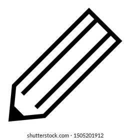 pencil thin line vector icon