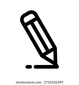 Pencil Tool form Multimedia Set Icon Vector