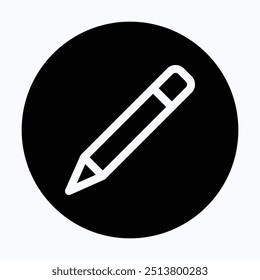 Icono de la herramienta del lápiz, lápiz de vuelta a la escuela,