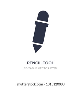 pencil tool icon on white background. Simple element illustration from Tools and utensils concept. pencil tool icon symbol design.