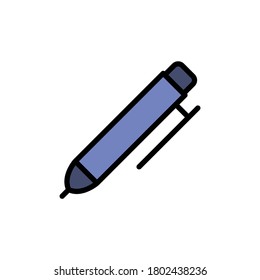 Bleistift-Symbol. Einfache Farbe mit umrissenen Vektorelementen von Kabinettzubehör-Symbolen für i und ux, Website oder mobile Anwendungen