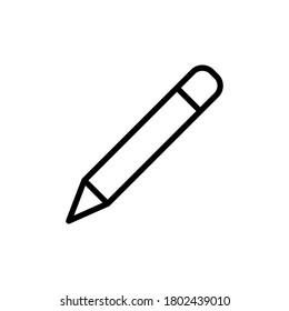 Icono de herramienta Lápiz. Línea simple, contorno de elementos vectoriales de iconos de accesorios de gabinete para ui y ux, sitio web o aplicación móvil