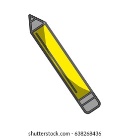 pencil tool to study in the school icon