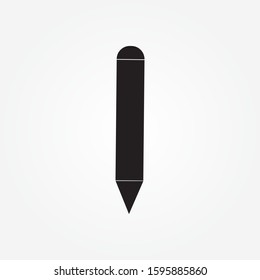 Pencil tool, text icon. Simple glyph vector of text editor set icons for UI and UX, website or mobile application