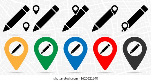 Pencil tool, text icon. Simple glyph vector of text editor set icons for UI and UX, website or mobile application on white background
