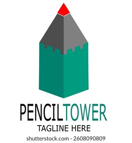 pencil tower real estate company logo