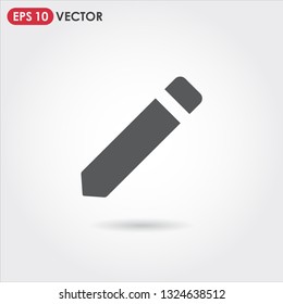 pencil ui web button. vector icon for web, mobile and user interface design