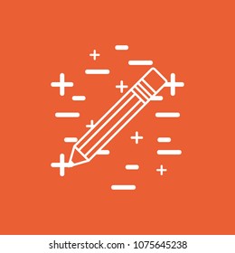 pencil utensil icon