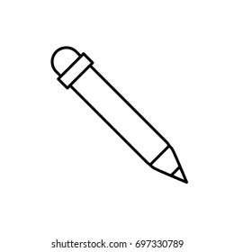 pencil utensil icon