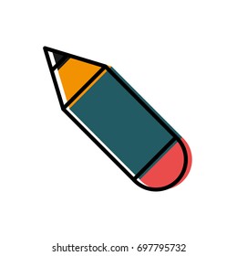 pencil utensil icon 