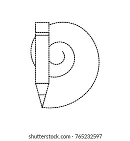 pencil utensil icon image