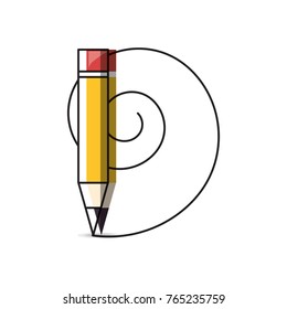 pencil utensil icon image