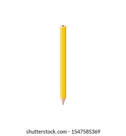 Pencil. Vector 3d isometric, color web icon, new flat style. Creative illustration design, idea for infographics.