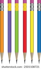  Pencil vector art illustration features a classic pencil in a clean, minimalist style. With sharp lines and simple colors, this design is perfect for educational, creative, or office-themed projects