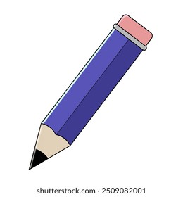 Pencil vector art. Isolated on white background