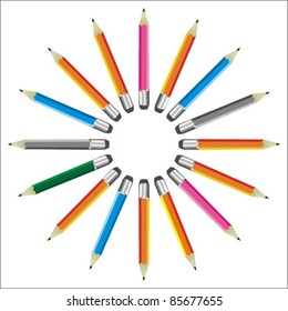 Pencil vector background