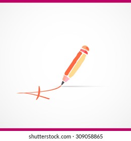Pencil vector background. Eps 10.