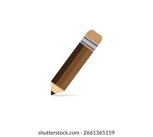 Caligrafía del Vector del lápiz junto con la sombra