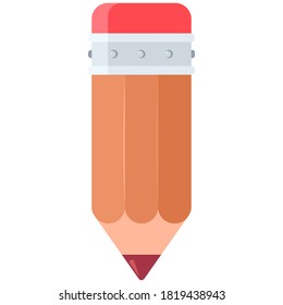 Pencil vector cartoon illustration isolated on a white background.