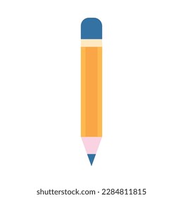 Pencil vector design. The concept of learning. Flat icon design. Can be used for logos.
