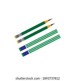 pencil vector design ilustration icon logo templat
