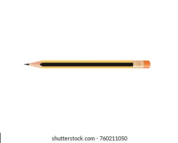 Pencil vector design. Most common kind of pencil in the market.