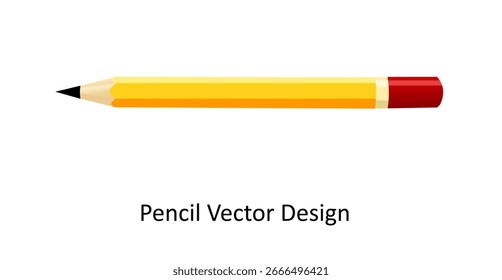 Design de Vetor de Lápis, Ilustração de Lápis Amarelo