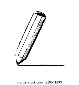 Pencil vector doodle illustration