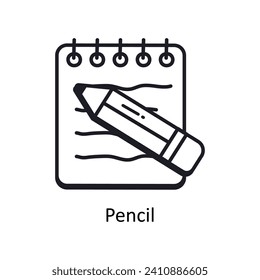 Stift Vektor füllte Umriss-Doodle Design-Illustration. Symbol auf weißem Hintergrund EPS10-Datei