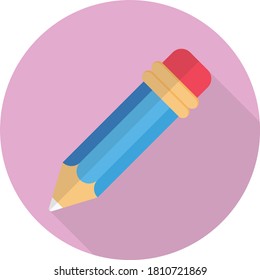 icono de color plano vectorial de lápiz 