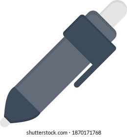pencil vector flat colour icon