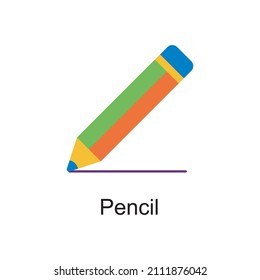 Pencil vector Flat Icon Design illustration. Home Improvements Symbol on White background EPS 10 File