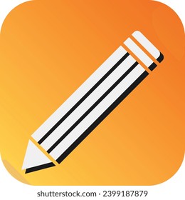 Pencil Vector Glyph Gradient Background Icon For Personal And Commercial Use.
