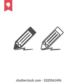 Pencil vector icon