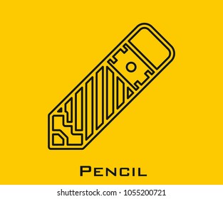 Pencil vector icon