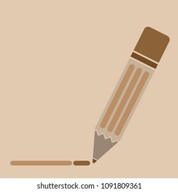 Pencil vector icon 