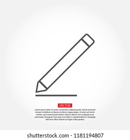 pencil  Vector icon
