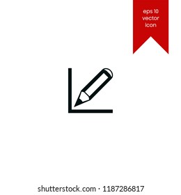 Pencil vector icon