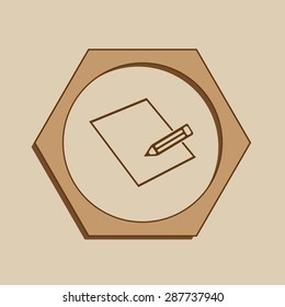 Pencil vector icon