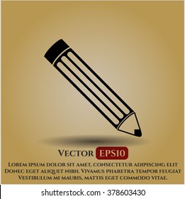 Icono de vector de lápiz