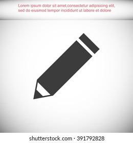 Pencil vector icon