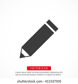 Pencil vector icon
