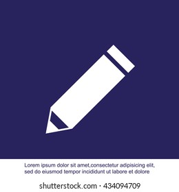 Pencil vector icon
