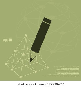 Pencil vector icon
