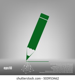 Pencil vector icon