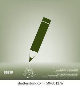 Pencil vector icon