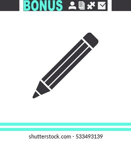 Pencil vector icon.