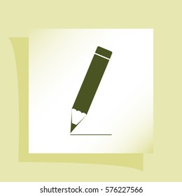 Pencil vector icon