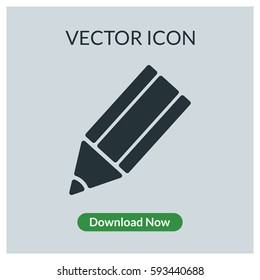 Pencil vector icon