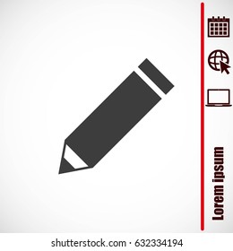 Pencil vector icon